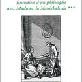 Entretien d'un philosophe avec la Maréchale de ***, de <b>Denis</b> <b>Diderot</b> (1773)