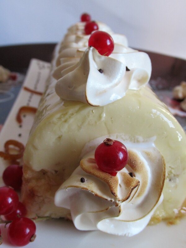 bûche au citron ( de Noel du chef Custos)