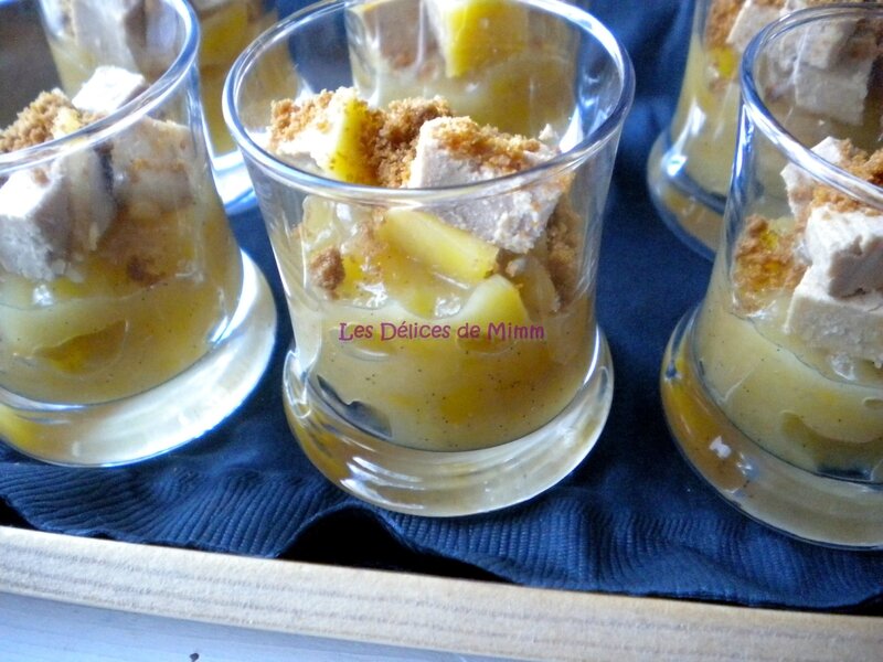 Verrine de foie gras, mangue, rhum et spéculoos 2