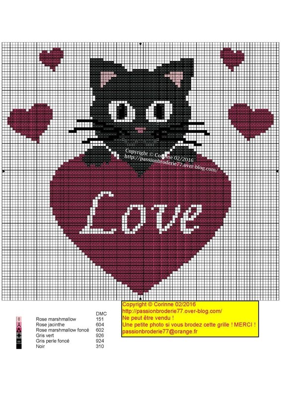 Chat coeur love