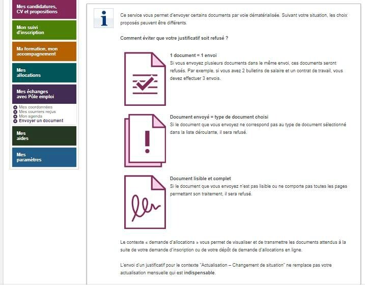 Pôle emploi éviter les refus de justificatif Celinefassmat