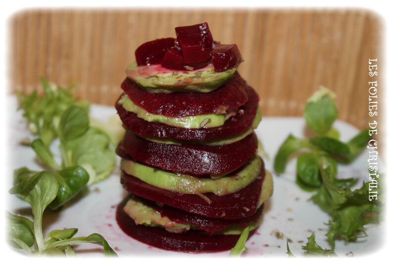 Millefeuille betteraves avocat 3