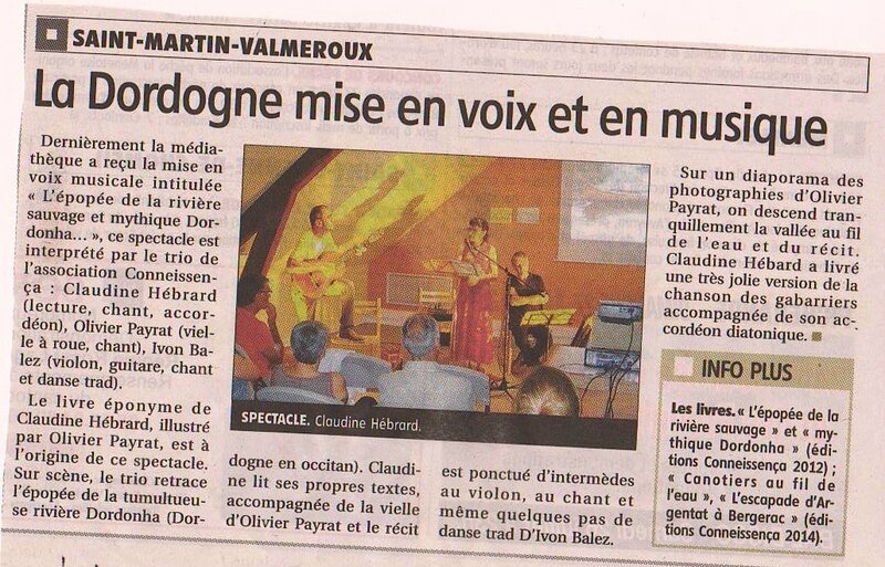 Mise en voix La Montagne Mediatheque St Martin Valmeroux 18 juillet 2014