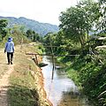Le sentier vers le village Hmong