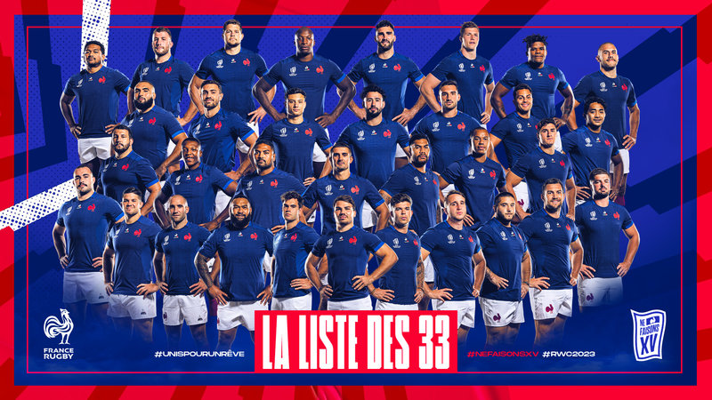 La liste des 33 Bleus pour la Coupe du monde