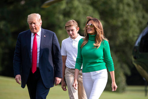 Melania Trump and family