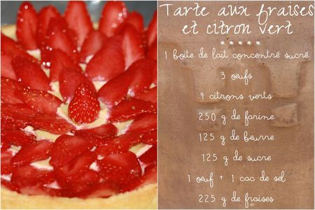 Tarte fraise citron