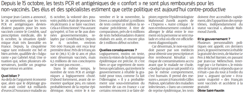 2021 11 24 SO Faut-il rétablir la gratuité totale des tests de confort3