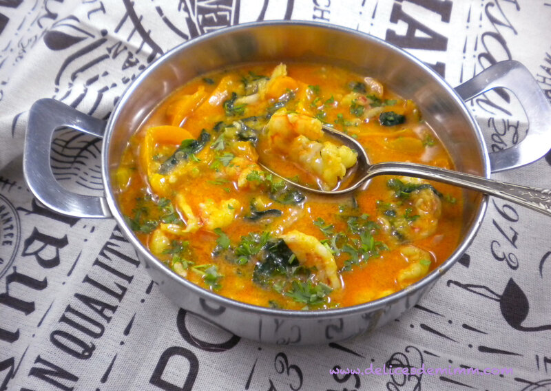 Crevettes au curry rouge à la thaï 3