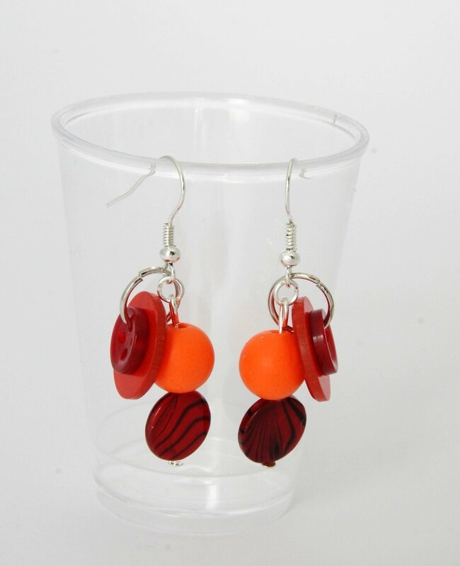 bo commande bouton rouge et orange