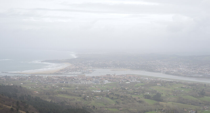 Jaizkibel, panorama sur Hendaye et Fontarrabie (Espagne)