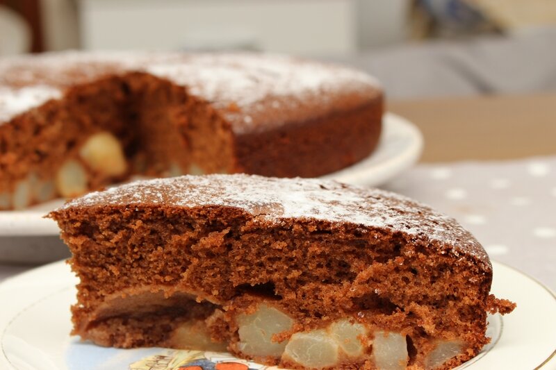 gâteau poires chocolat