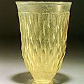 Roman Cut Glass Beaker, 1st-2nd century B.C.E., from the <b>Eastern</b> <b>Mediterranean</b>