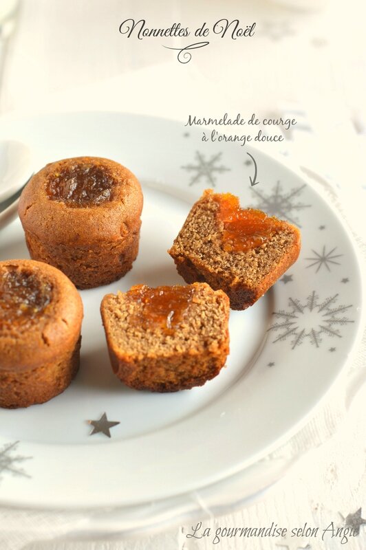 nonnettes cmarmelade courge orange - idée recettes cadeaux noel 1