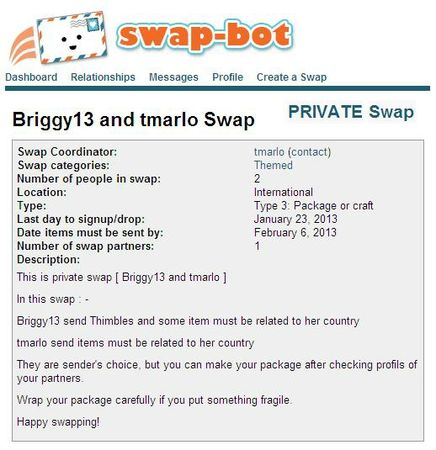2013 0121 Private Swap TMARLO-BRIGGY