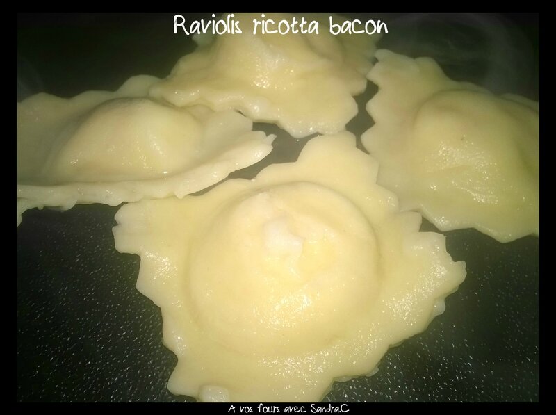 Raviolis ricotta bacon 3