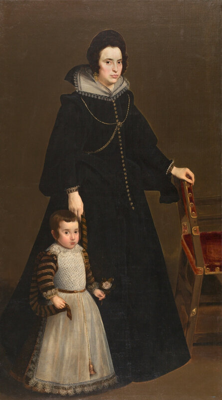 Antonia de Ipeñarrieta y Galdós and her Son, Luis