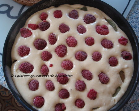 Gâteau trop moelleux rhubarbe et framboises recettes Gâteau ricotta rhubarbe et cerises
