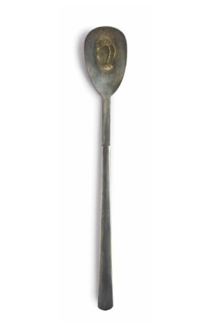 A silver-gilt long-handled spoon, China, Tang dynasty (AD 618-907)