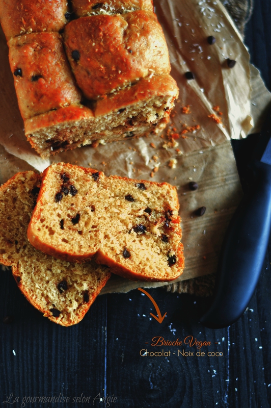 brioche vegan noix de coco chocolat 1