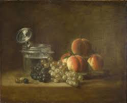 pêches et raisins Chardin