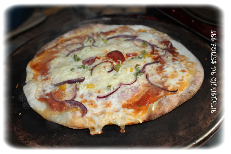 Pizza jambon poivron 4