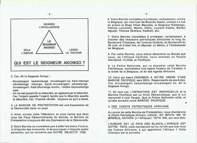 LA DISCIPLINE STRICTE DE LA MARCHE DE PROTESTATION b