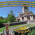 LES ORIGINES DE SAINT-HILAIRE DE <b>MELLE</b> Contribution à l'étude des chemins de Saint-Jacques et à celle de l'influence clunisienne