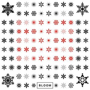 planche-tatouages-bloom-snowflakes