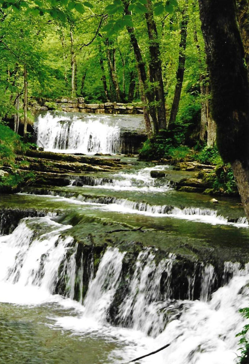 Ménétrux-en-Joux, cascade du Hérisson, l'éventail (39)
