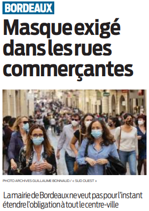 2020 08 13 SO Bordeaux masques exigés