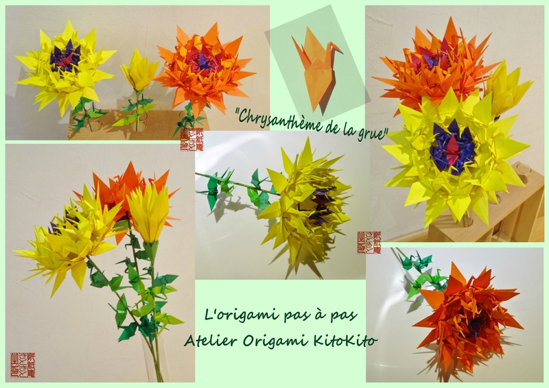 Atelier Origami KitoKito_Chrysanthème de la grue