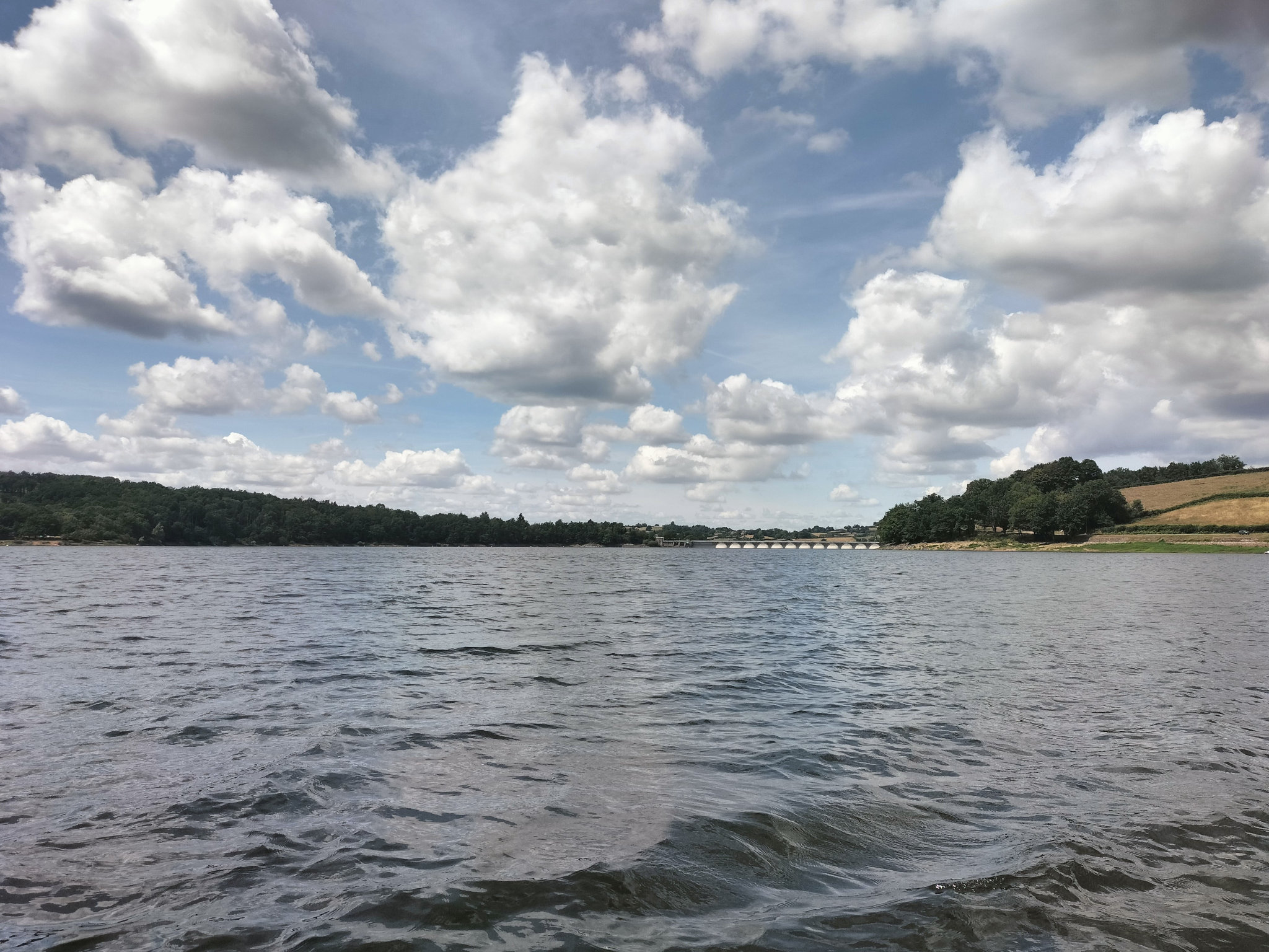 Lac de Pannecière, le barrage, vue du lac (58)