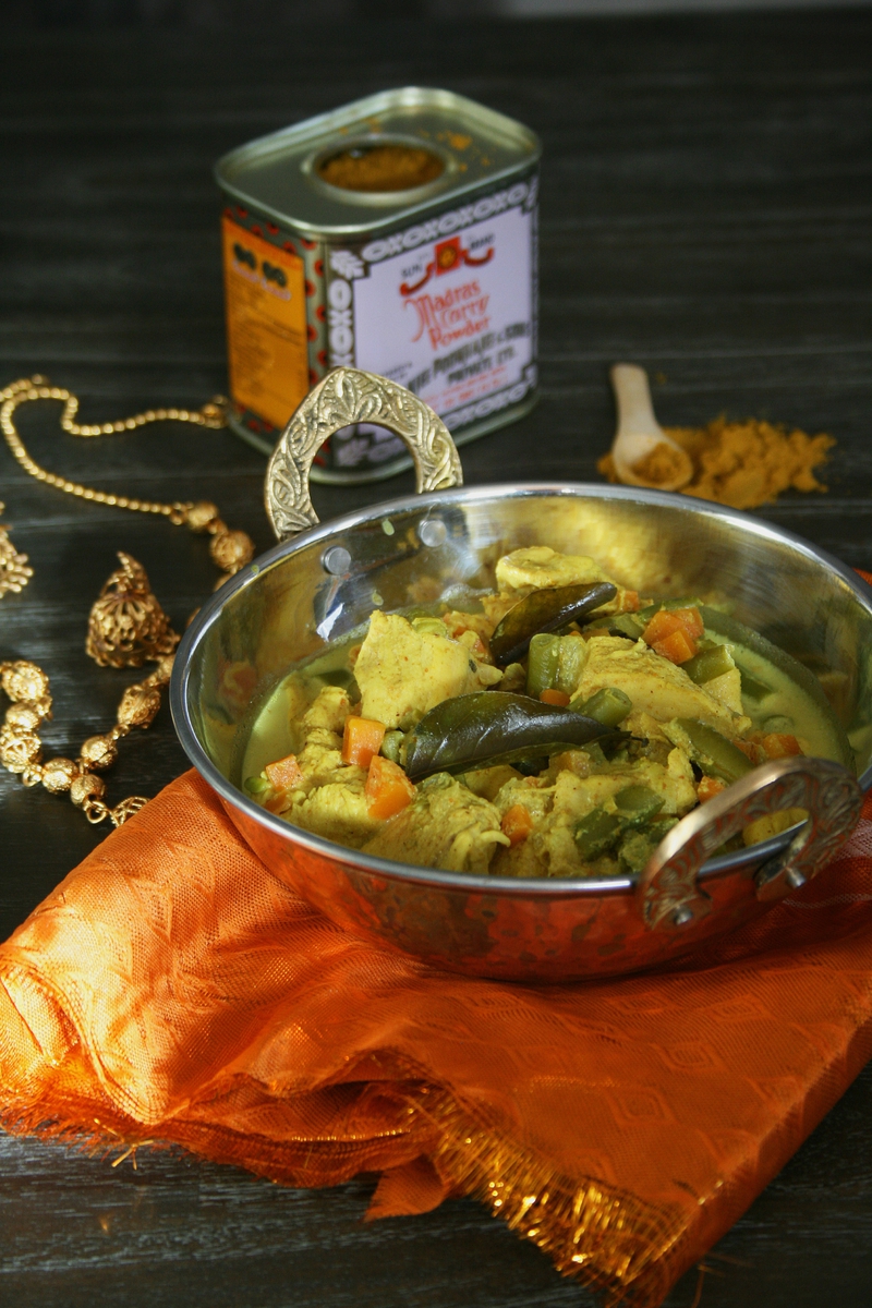 Curry de poulet et légumes - cuisine indienne - passion culinair e- minouchka