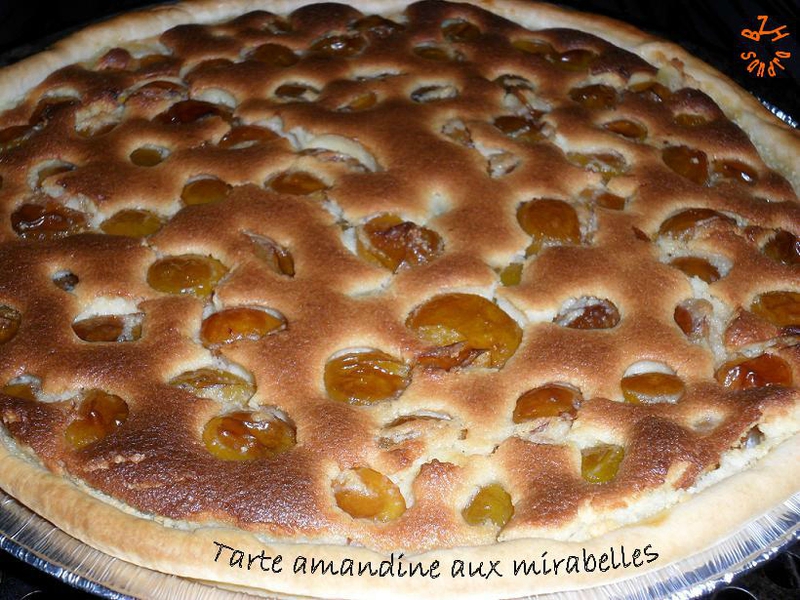 0816 Tarte amandine aux mirabelles