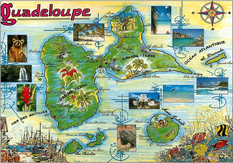 CPM Guadeloupe illustrée Paul Ovejero