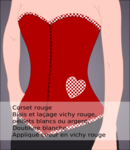 corsetVichyRouge