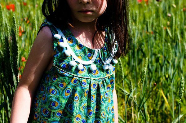 Robe plume de paon-14