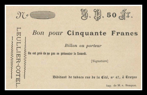 carte de sous