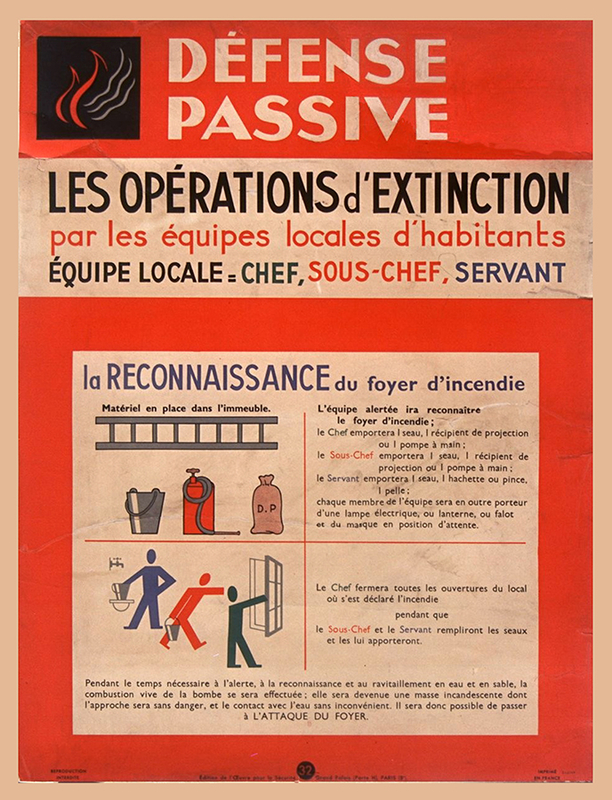 défense passive affiche ALG