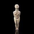 A <b>Cycladic</b> marble female idol, Early Spedos Type, Early <b>Cycladic</b> II, 2700-2500 B.C.