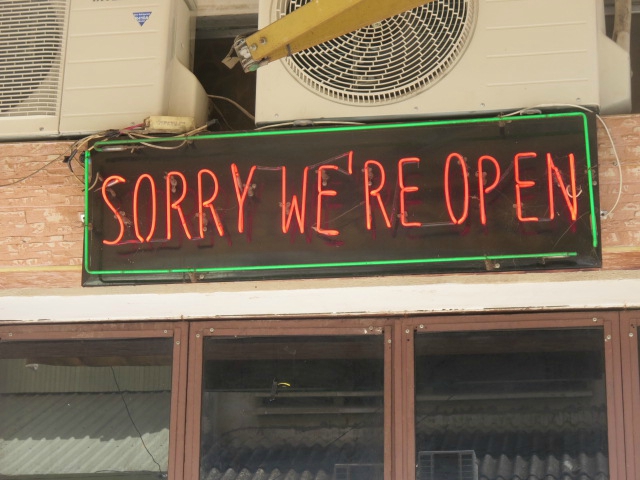 Sorry we ' re open
