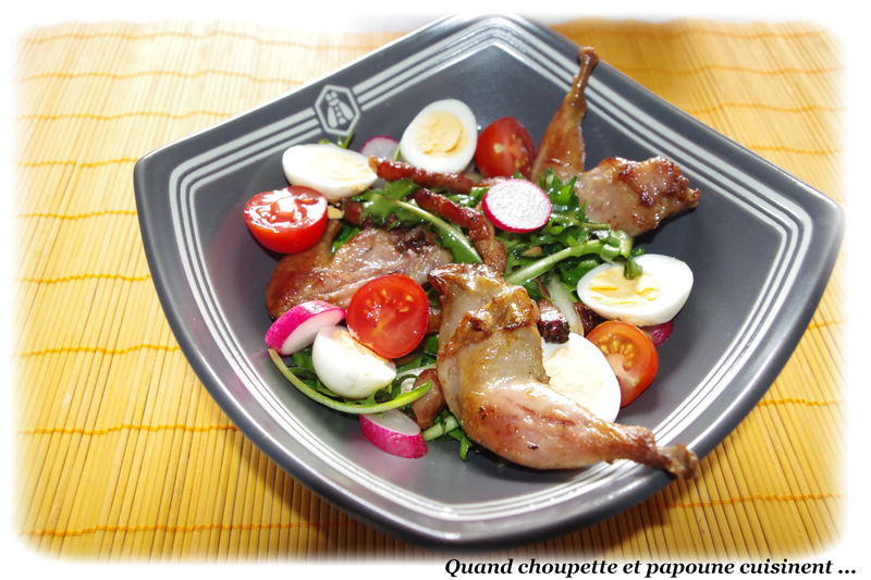 salade de pissenlits et sa cuisse de caille confite-2110