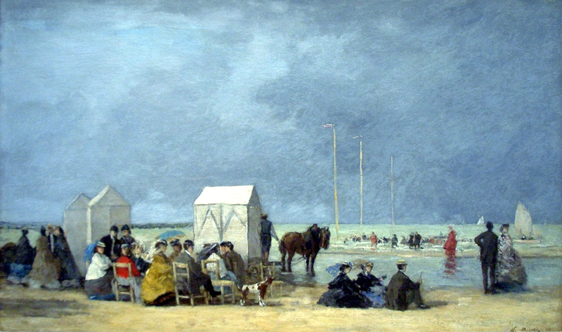 Bathing_Time_at_Deauville-1865-Eugène_Boudin