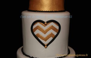 Wedding cake noce d'or 4