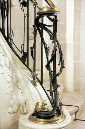 Rampe d'escalier signé Paul Charbonnier