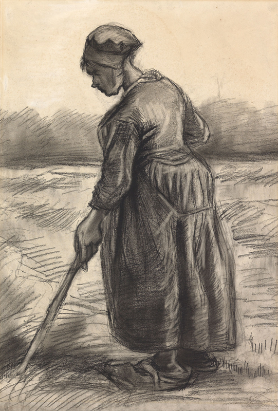 vincent-van-gogh_-peasant-woman-haying_-1885
