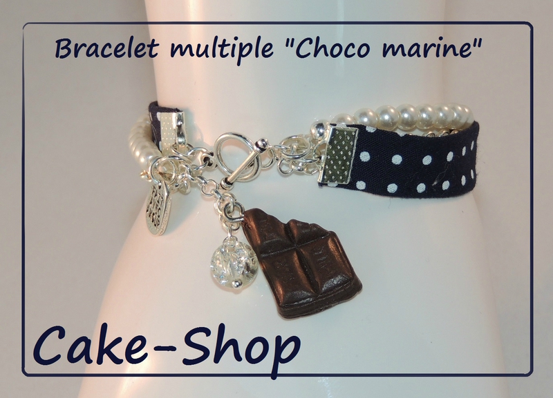 bracelet multiple choco marine