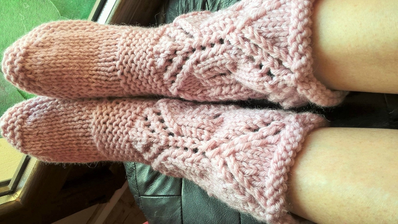 chaussons roses 4