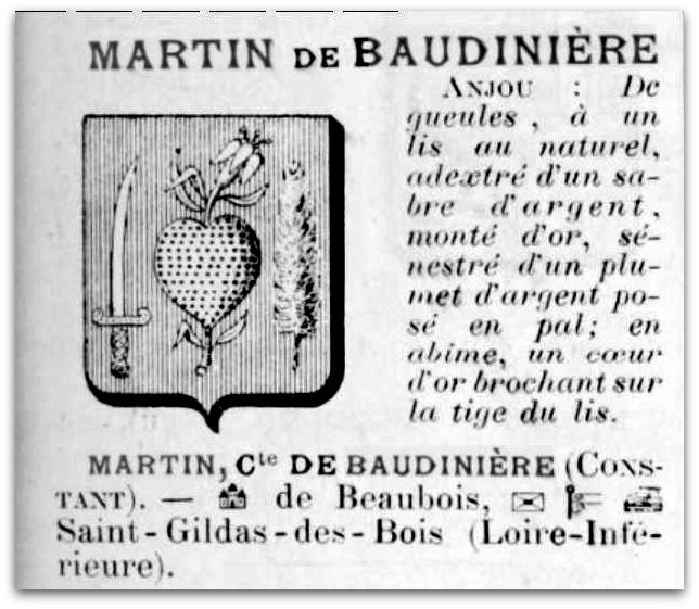 MARTIN DE BAUDINIERE ARMES Z